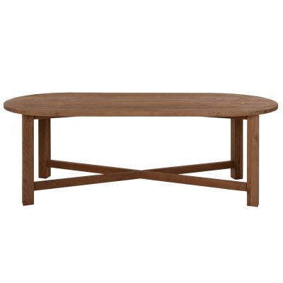 DINING TABLE KUTAI HM9640 RECYCLED TEAK WOOD IN NATURAL COLOR 200x90x75Ηcm.