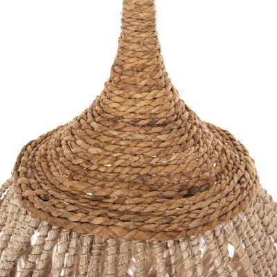 CEILING PENDANT WITH ABACA FIBERS CAP NATURAL COLOR Φ51x65-120Hcm.HM7752