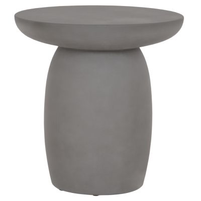 ROUND SIDE TABLE HIKARI HM6593.01 GREY FIBER CEMENT Φ46x48Hcm