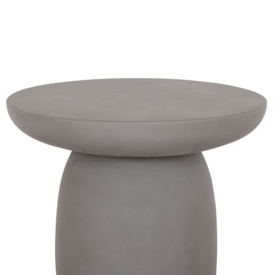 ROUND SIDE TABLE HIKARI HM6593.01 GREY FIBER CEMENT Φ46x48Hcm