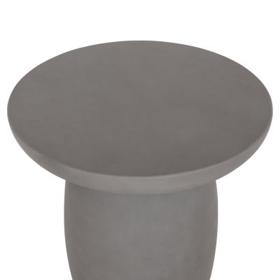 ROUND SIDE TABLE HIKARI HM6593.01 GREY FIBER CEMENT Φ46x48Hcm