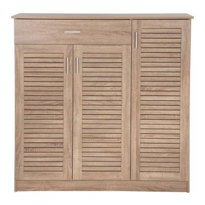 SHOE CABINET PROBY HM9607.02 MELAMINE IN SONOMA 120x37,5x121,5Hcm.