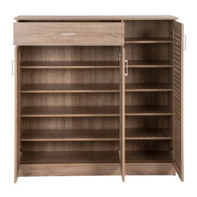 SHOE CABINET PROBY HM9607.02 MELAMINE IN SONOMA 120x37,5x121,5Hcm.