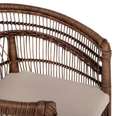 ARMCHAIR MALAWI HM9635.01 MAHOGANY WOOD WITH RATTAN IN BROWN--B'RATED 80x70x86Hcm.