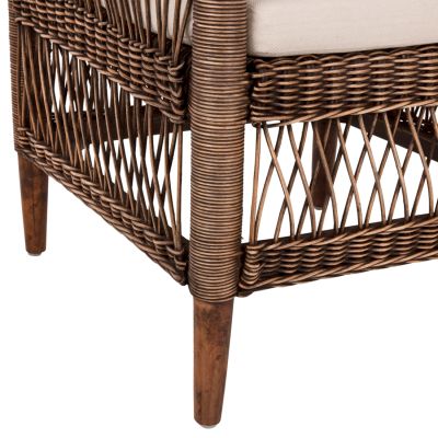 ARMCHAIR MALAWI HM9635.01 MAHOGANY WOOD WITH RATTAN IN BROWN--B'RATED 80x70x86Hcm.