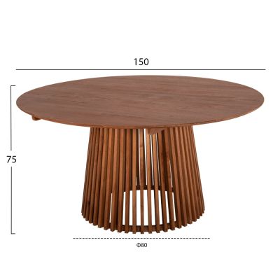 СЕТ ЗА ТРАПЕЗАРИЯ 5 ЧАСТА FARLEY - КРЪГЛА МАСА Φ150см. 