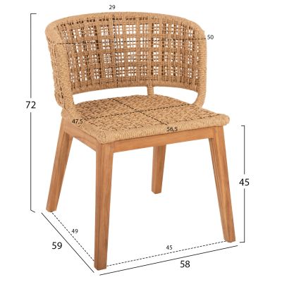 СЕТ ЗА ТРАПЕЗАРИЯ 5 ЧАСТА FARLEY - КРЪГЛА МАСА Φ150см. 