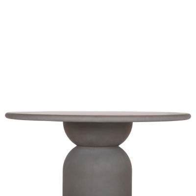 ROUND DINING TABLE KAZVIN HM6582.01 GREY FIBER CEMENT Φ130x73Hcm.