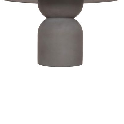 ROUND DINING TABLE KAZVIN HM6582.01 GREY FIBER CEMENT Φ130x73Hcm.