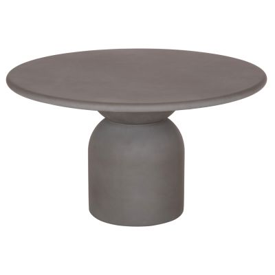 ROUND DINING TABLE KAZVIN HM6582.01 GREY FIBER CEMENT Φ130x73Hcm.