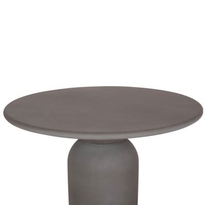 ROUND DINING TABLE KAZVIN HM6582.01 GREY FIBER CEMENT Φ130x73Hcm.