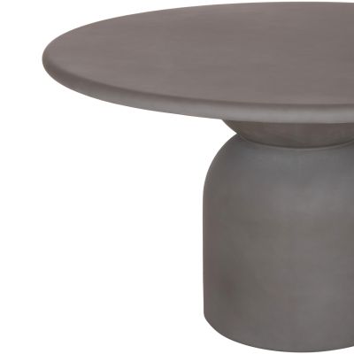 ROUND DINING TABLE KAZVIN HM6582.01 GREY FIBER CEMENT Φ130x73Hcm.