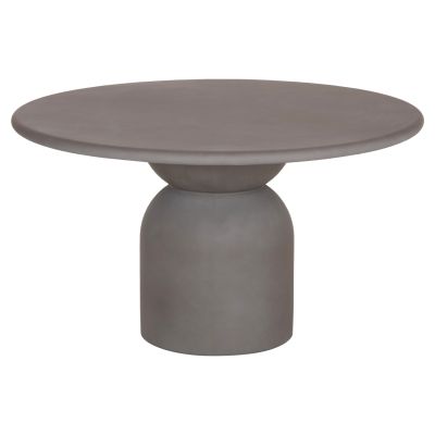ROUND DINING TABLE KAZVIN HM6582.01 GREY FIBER CEMENT Φ130x73Hcm.