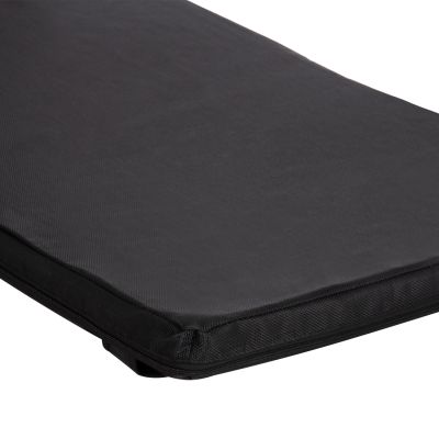 SUNBED CUSHION WITH HEADREST SIFNOS HM11234.15T - TEXTILENE 600g/m2 2x1 - BLACK