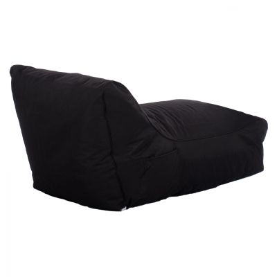 WATERPROOF POUF SEAT BLOOM HM5111.14 BLACK POLYESTER FABRIC--UV PROTECTION 106x70x61Hcm.