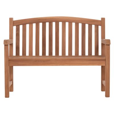 OUTDOOR 2-SEATER BENCH ELENA HM6651 TEAK WOOD--NATURAL COLOR 120x60x95Hcm.
