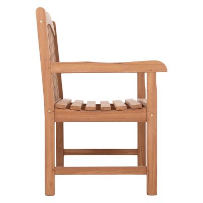 OUTDOOR 2-SEATER BENCH ELENA HM6651 TEAK WOOD--NATURAL COLOR 120x60x95Hcm.