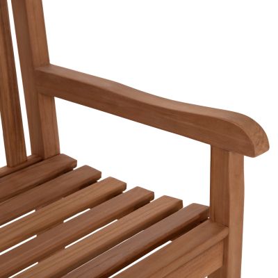 OUTDOOR 2-SEATER BENCH ELENA HM6651 TEAK WOOD--NATURAL COLOR 120x60x95Hcm.