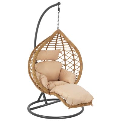 Висящ Фотьойл Nest Dark Grey - Бежов с възглавница HM5755.01 105''x195cm