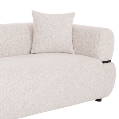 ARCTIS 3-Seater Sofa – Light Beige, 229 × 88 × 68 cm