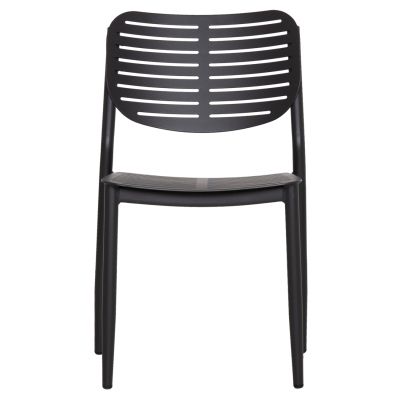 DINING CHAIR HILLIARD HM6645.01 ALUMINUM IN CHARCOAL COLOR 46x54x78Hcm