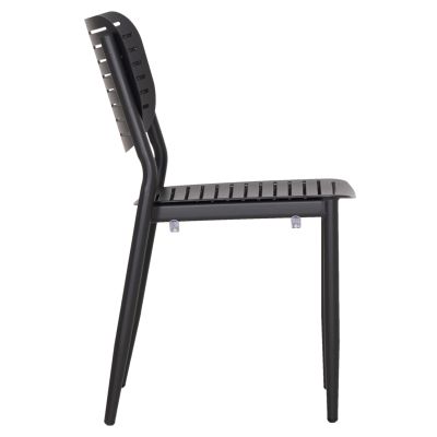 DINING CHAIR HILLIARD HM6645.01 ALUMINUM IN CHARCOAL COLOR 46x54x78Hcm