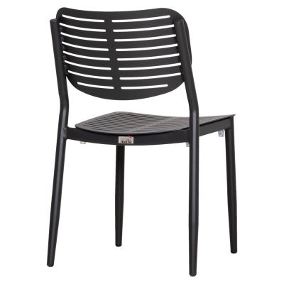 DINING CHAIR HILLIARD HM6645.01 ALUMINUM IN CHARCOAL COLOR 46x54x78Hcm