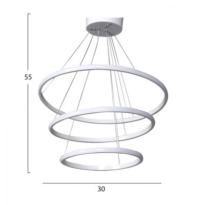 ΦΩΤΙΣΤΙΚΟ ΟΡΟΦΗΣ LED ΛΕΥΚΟ HM7510.01 30x28x55 ек.