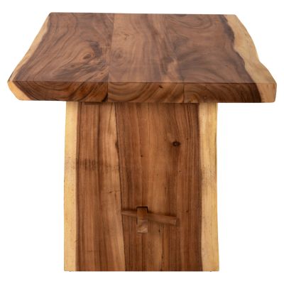DINING TABLE EGON HM9491 SOLID SUAR WOOD 7,5cm.TOP IN NATURAL COLOR 160x94,5x81,5Hcm.