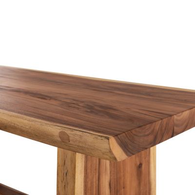 DINING TABLE EGON HM9491 SOLID SUAR WOOD 7,5cm.TOP IN NATURAL COLOR 160x94,5x81,5Hcm.