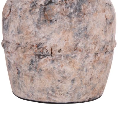 ДЕКОРАТИВНА ВАЗА VERMO -СИВО Φ17x19Всм.