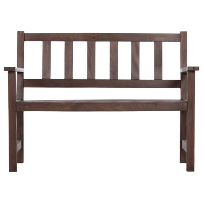 2-SEATER BENCH NAXOS FB95407 IMPREGNATED BEECH WOOD IN WALNUT COLOR 110x68x84Hcm