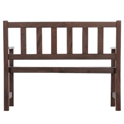 2-SEATER BENCH NAXOS FB95407 IMPREGNATED BEECH WOOD IN WALNUT COLOR 110x68x84Hcm