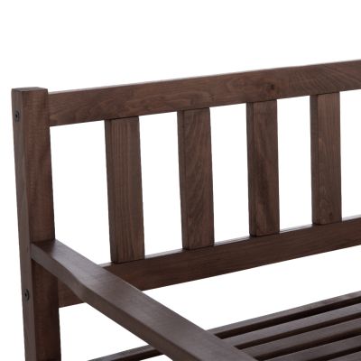2-SEATER BENCH NAXOS FB95407 IMPREGNATED BEECH WOOD IN WALNUT COLOR 110x68x84Hcm