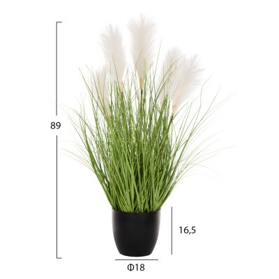 DECORATIVE SYNTHETIC PLANT IN POT HM4025 GRASS 89H cm.