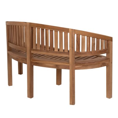 BENCH 2-SEATER CAPO HM9539 TEAK WOOD IN NATURAL COLOR 149x59x86Hcm.