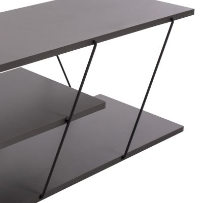 TV STAND TARS HM8922.20 MELAMINE GREY 120x32x33Hcm.