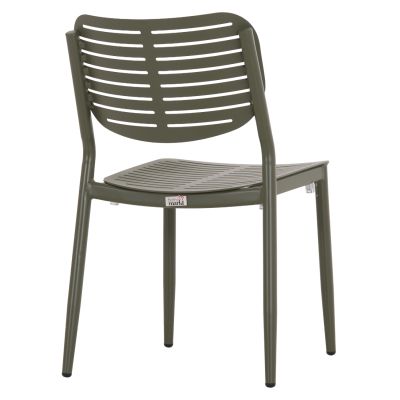 DINING CHAIR HILLIARD HM6645.07 ALUMINUM IN OLIVE GREEN COLOR 46x54x78Hcm