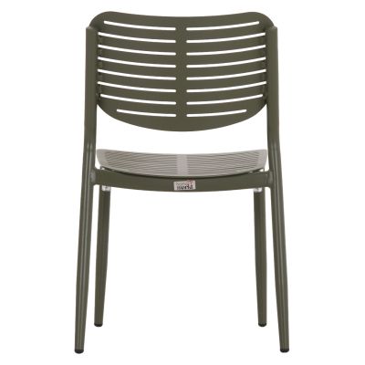 DINING CHAIR HILLIARD HM6645.07 ALUMINUM IN OLIVE GREEN COLOR 46x54x78Hcm