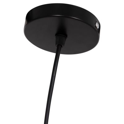 CEILING PENDANT LAMP ORDEM HM4715 SISAL & BANANA FIBERS CAP--BLACK & NATURAL Φ75cm