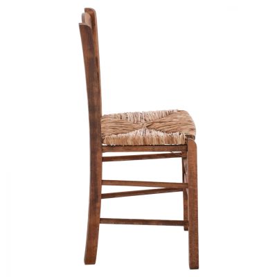 Traditional chair with straw walnut HM10369.01