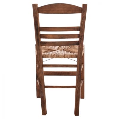 Traditional chair with straw walnut HM10369.01