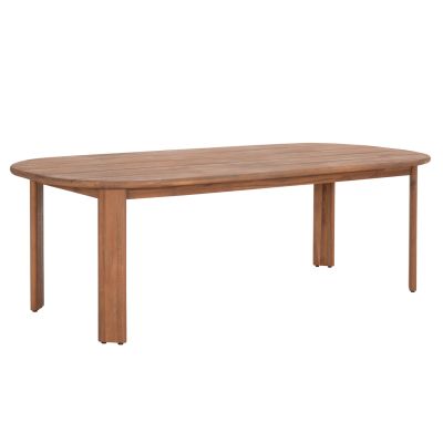 DINING TABLE OVAL RAIKKO HM6444 ACACIA WOOD IN NATURAL 240x100x75Hcm.