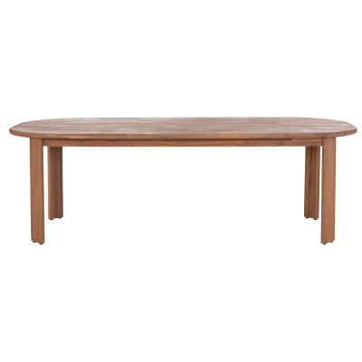 DINING TABLE OVAL RAIKKO HM6444 ACACIA WOOD IN NATURAL 240x100x75Hcm.