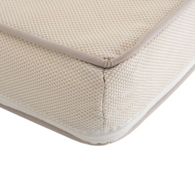 BEACH LOUNGER KORINOS HM10772.60T PINE WOOD IN WALNUT--CUSHION IN CREAM 79x204x77Hcm.