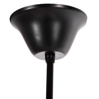 CEILING PENDANT FIXTURE HM4177 6-LIGHT WITH ROPE AND BLACK METAL 74x74x123Hcm.
