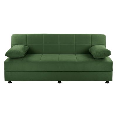 BED SOFA FOREST GREEN VELVET 3-SEAT EGE 1214 HM3067.07 192x74x82H cm