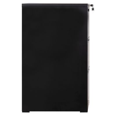 OFFICE FILING CABINET (3) SIDER HM6636.01 BLACK METAL 45.5x62x103.5Hcm.
