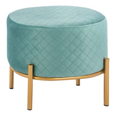 Stool Sinta HM8638.07 peanut shade with gold base 42x42x38cm