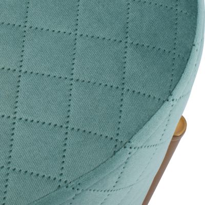 Stool Sinta HM8638.07 peanut shade with gold base 42x42x38cm
